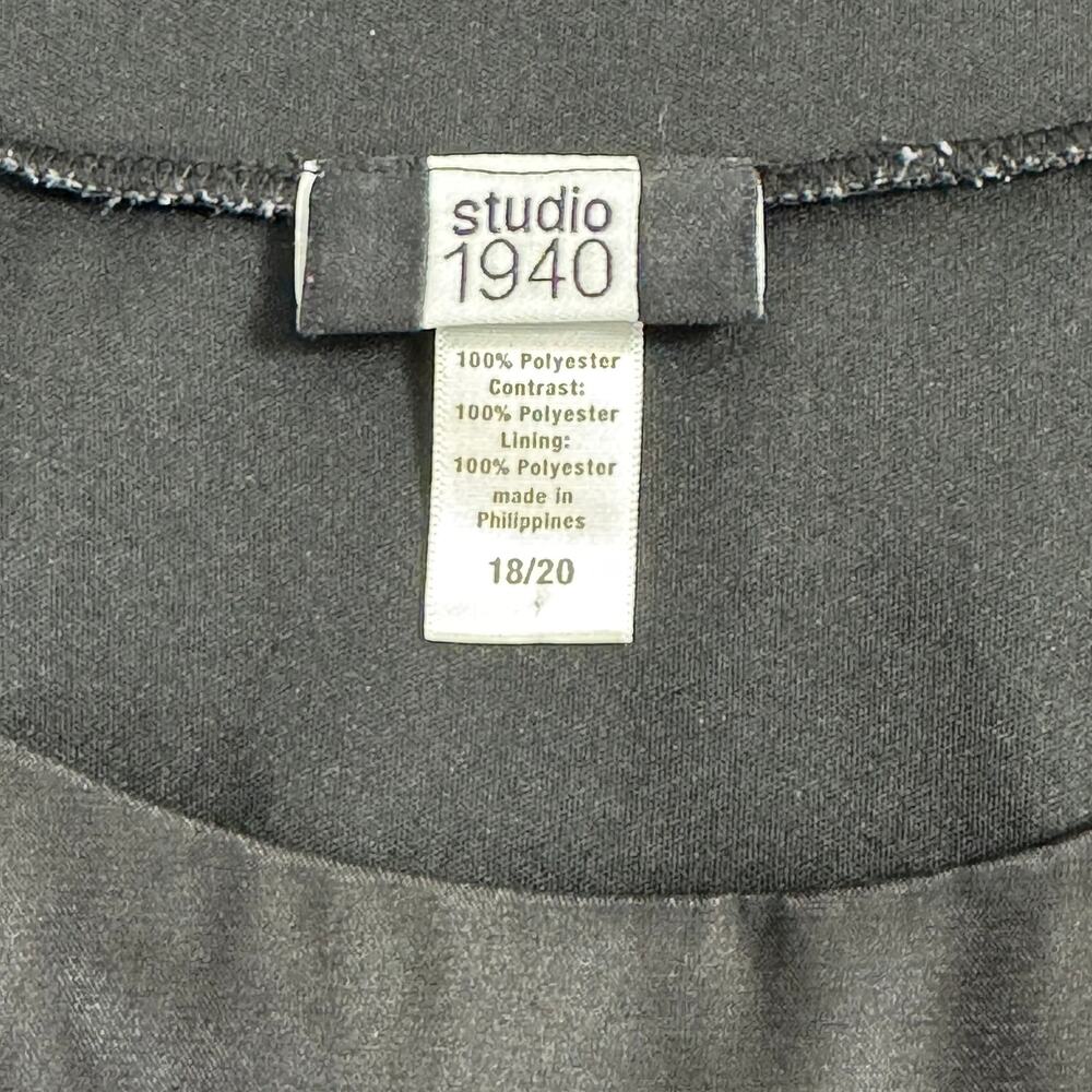 STUDIO 1940 Babydoll Top Size 18/20 Plus Size‎ Y2K Feminine Flowy Tunic - Picture 5 of 8